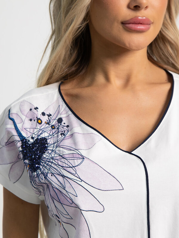 LT Collection Блуза 591144 Б15563-18М белый