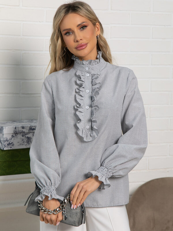 LT Collection Блуза 591154 Б15622-54М серый