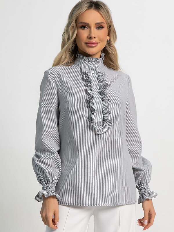 LT Collection Блуза 591154 Б15622-54М серый