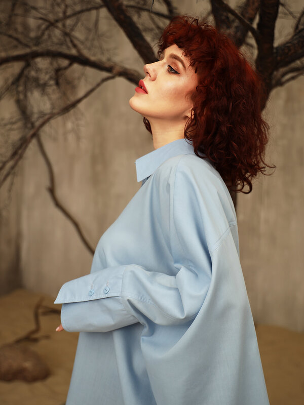 DIMMA Блузка 591094 2673 Голубой