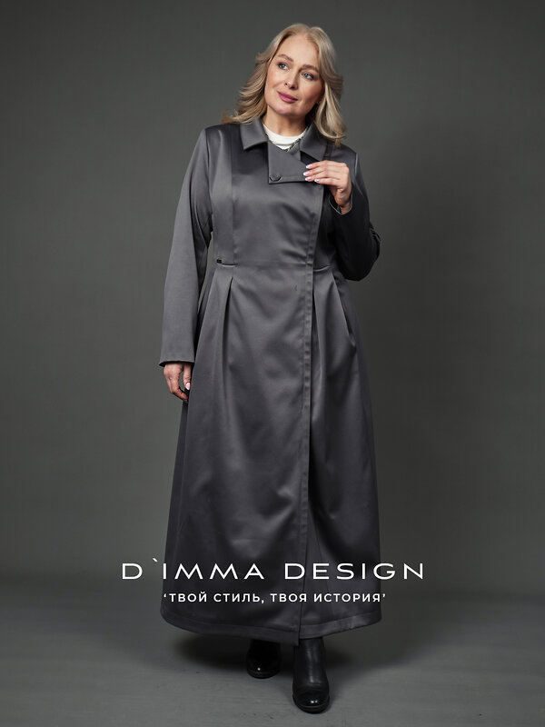 DIMMA Плащ 591095 2674 Серо-зеленый