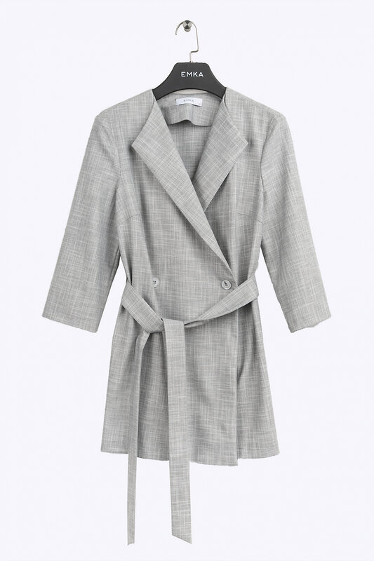 Emka Fashion Жакет 94093 ML608/minimal Серый