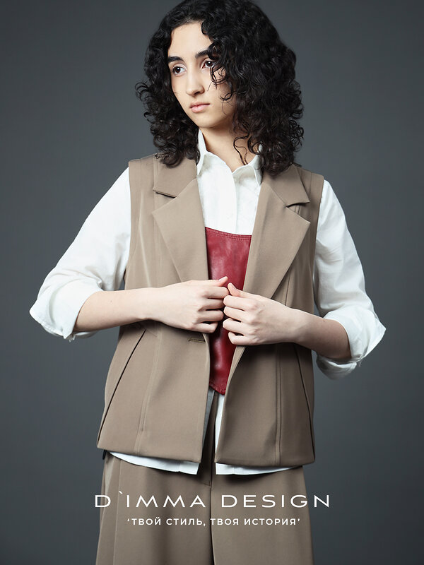 DIMMA Жилет 591105 2678 Табачный