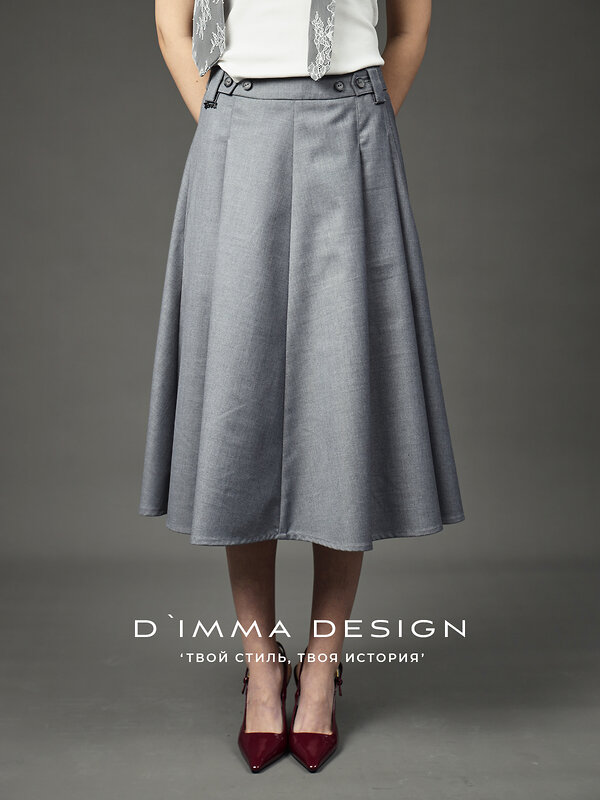 DIMMA Юбка 591195 2680 Серый