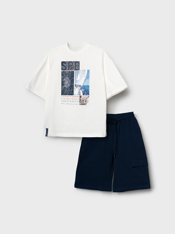 PLAYTODAY Комплект 591201 12611448 тёмно-синий, белый