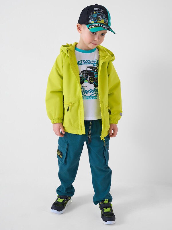 PLAYTODAY Полуботинки 591218 12612736 черный,светло-зеленый