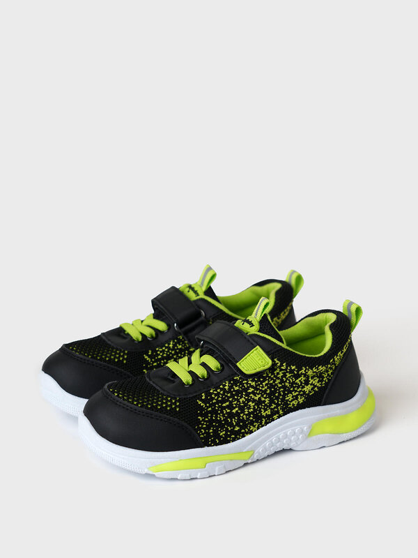 PLAYTODAY Полуботинки 591218 12612736 черный,светло-зеленый