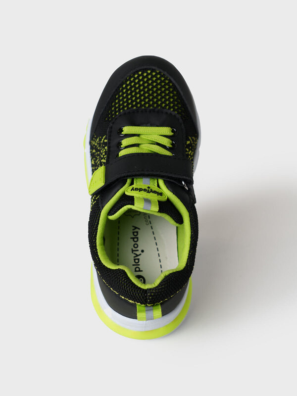 PLAYTODAY Полуботинки 591218 12612736 черный,светло-зеленый