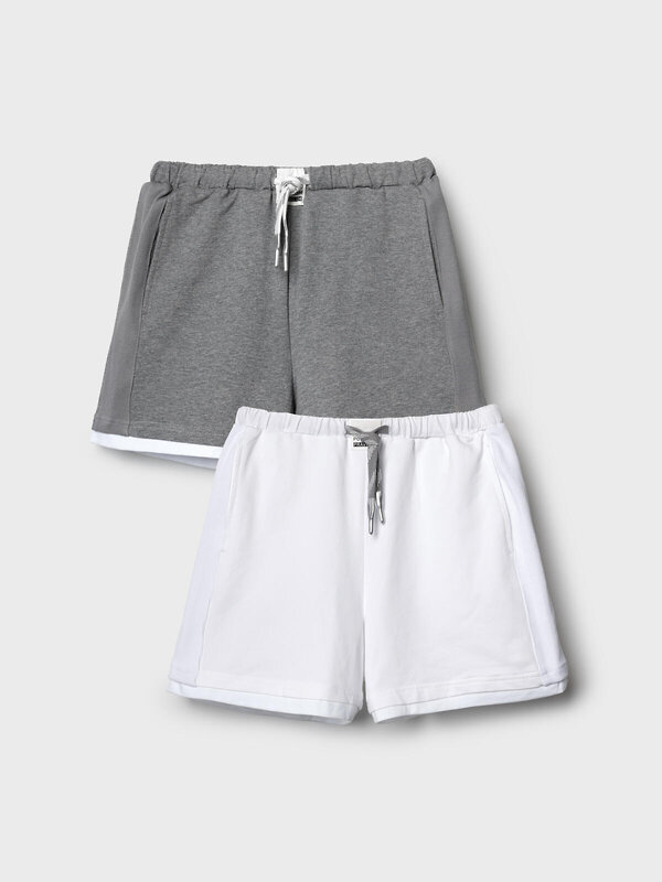PLAYTODAY Шорты 591241 12621159 белый,серый