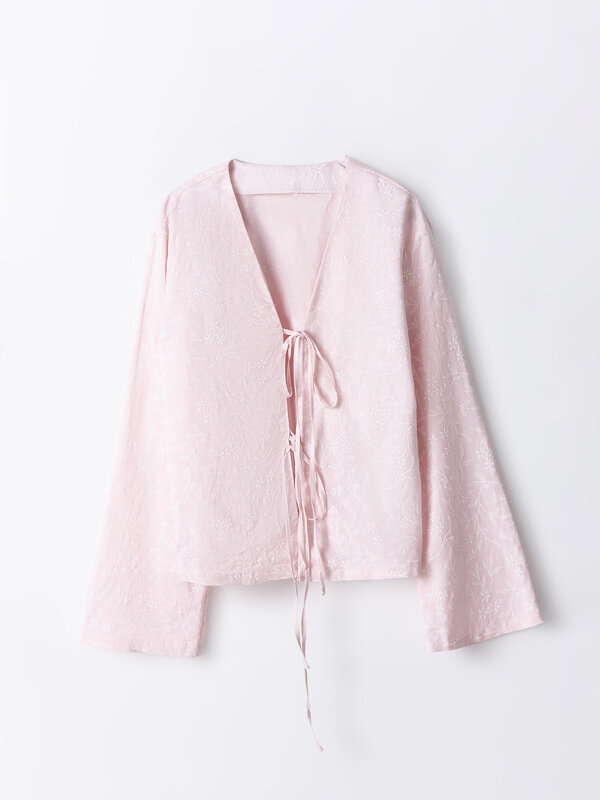 MARK FORMELLE Блузка 591279 122856 цветы на жемчужно -розовом