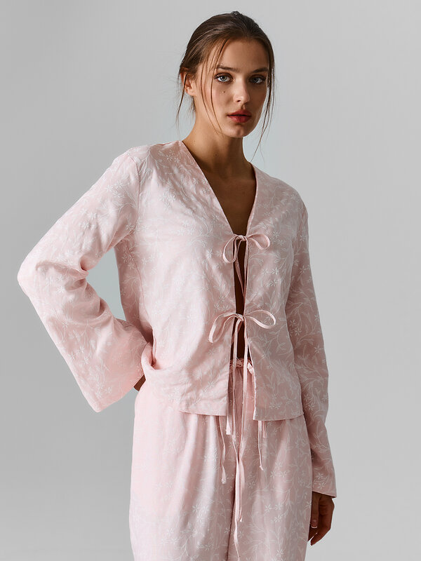 MARK FORMELLE Блузка 591279 122856 цветы на жемчужно -розовом