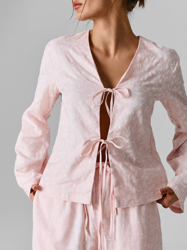 MARK FORMELLE Блузка 591279 122856 цветы на жемчужно -розовом