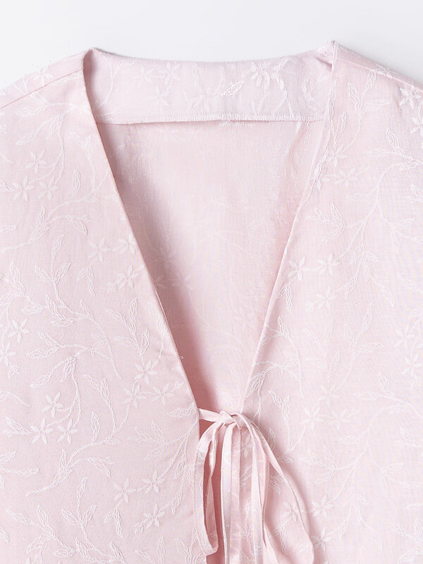 MARK FORMELLE Блузка 591279 122856 цветы на жемчужно -розовом