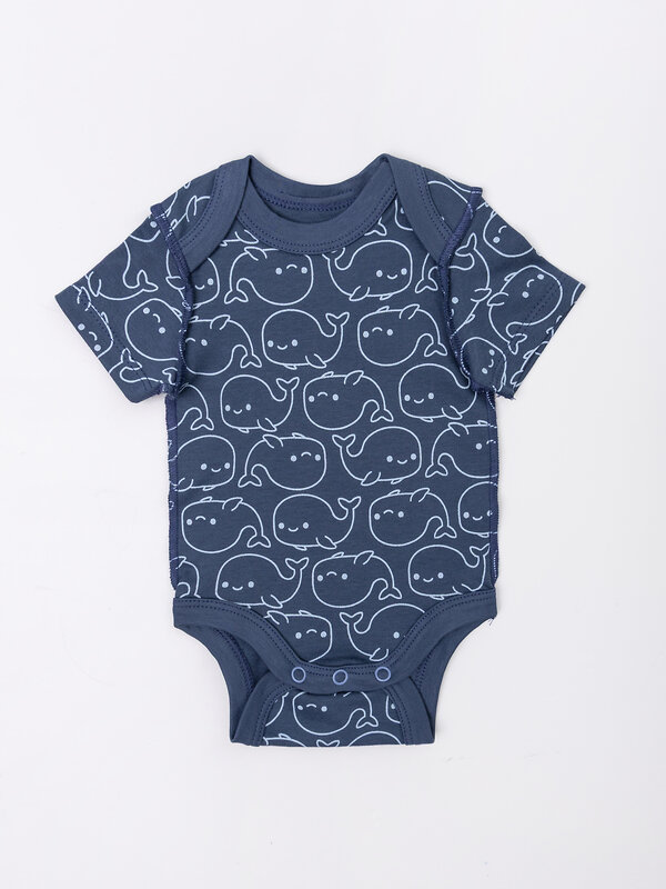 MARK FORMELLE Боди детское 591280 13015-1-2 белый +киты на синем