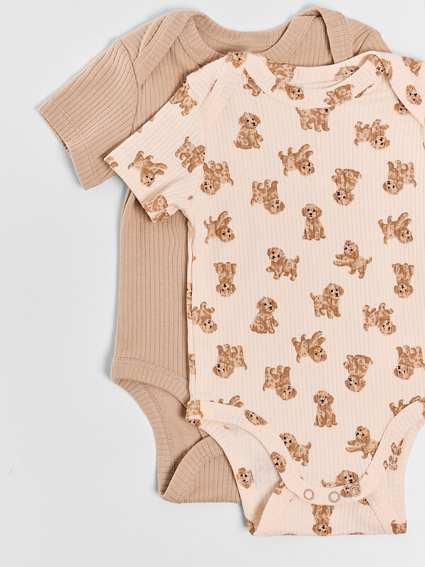 MARK FORMELLE Боди детское 591282 13015-2 ирландский крем +собачки на молочном