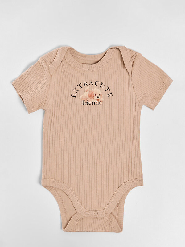 MARK FORMELLE Боди детское 591282 13015-2 ирландский крем +собачки на молочном