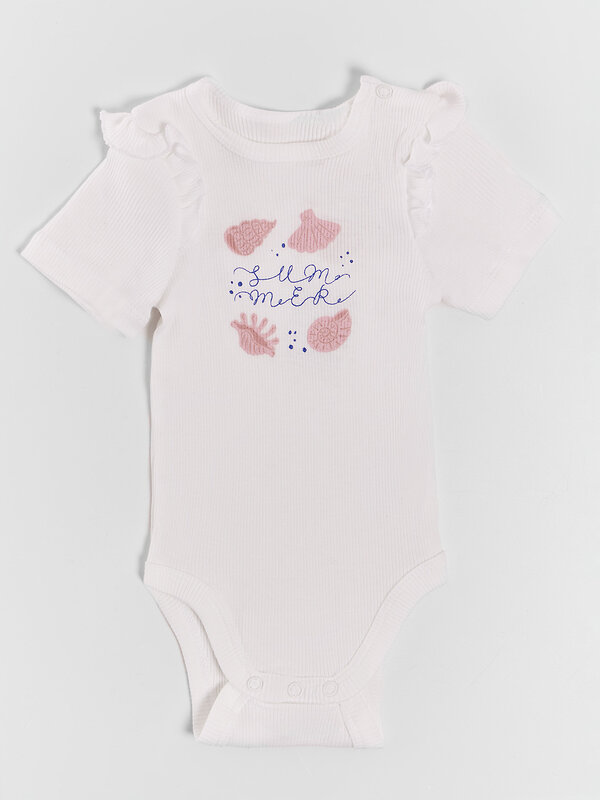 MARK FORMELLE Боди детское 591284 13020-1-2 белый +ракушки на белом