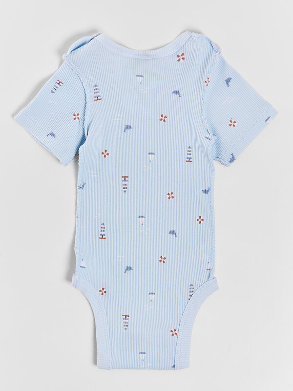 MARK FORMELLE Боди детское 591286 13023-2 голубое небо +маяк на голубом небе