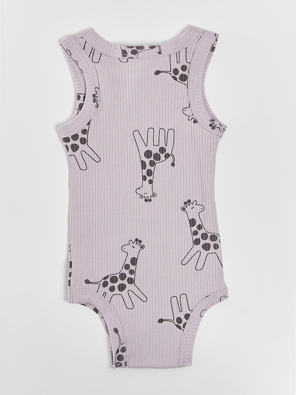 MARK FORMELLE Боди детское 591287 13031-2 джунгли на белом +жирафики на лунной скале