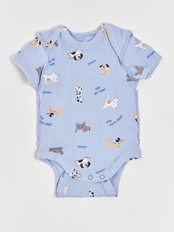 MARK FORMELLE Боди детское 591288 13015-1-3 сл.масло +собачки на голубом +собачки на сером