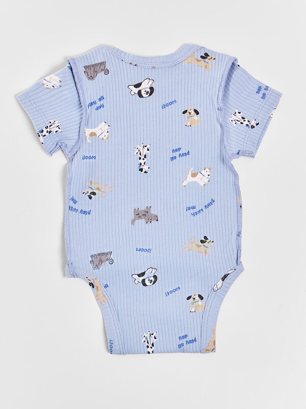 MARK FORMELLE Боди детское 591288 13015-1-3 сл.масло +собачки на голубом +собачки на сером