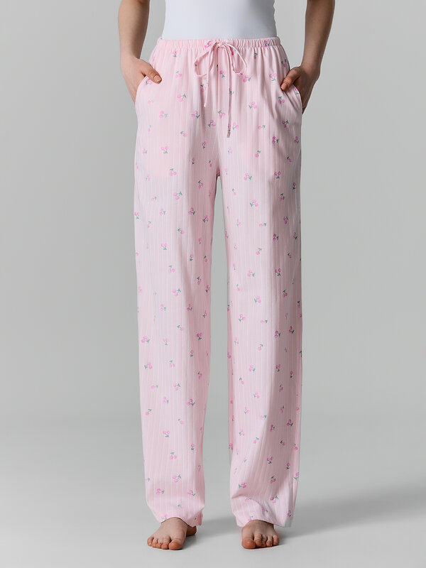 MARK FORMELLE Брюки 591313 532410 вишенки на розовой полоске