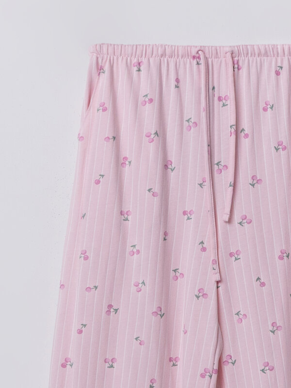 MARK FORMELLE Брюки 591313 532410 вишенки на розовой полоске