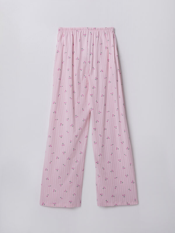 MARK FORMELLE Брюки 591313 532410 вишенки на розовой полоске