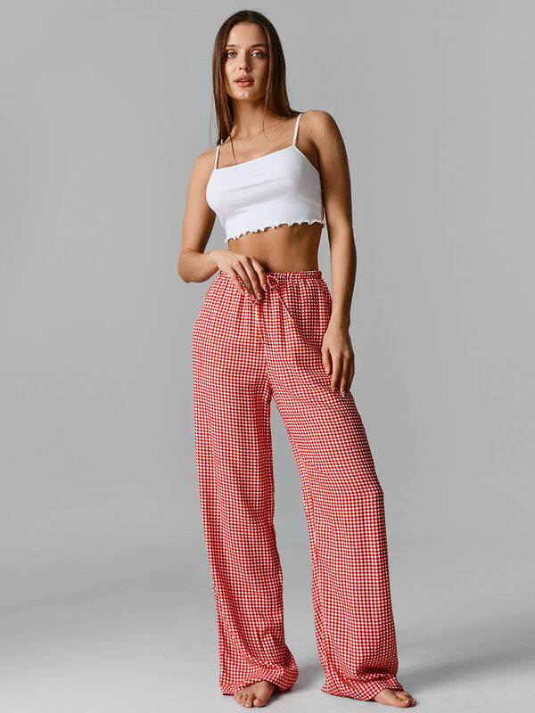 MARK FORMELLE Брюки 591317 532431-3 клетка виши красная
