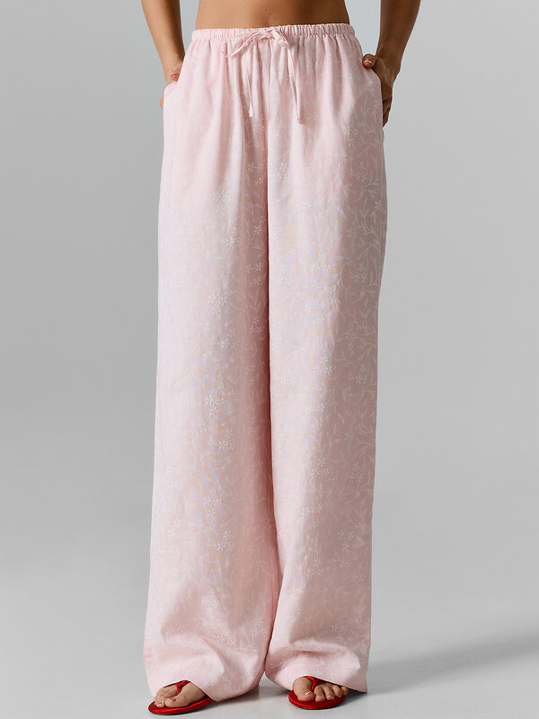 MARK FORMELLE Брюки 591323 182511 цветы на жемчужно -розовом