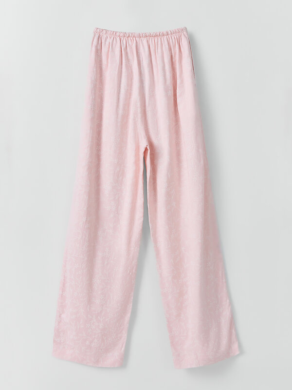 MARK FORMELLE Брюки 591323 182511 цветы на жемчужно -розовом