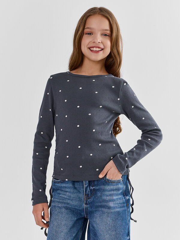 MARK FORMELLE Джемпер 591346 127996 горошек на графитовом