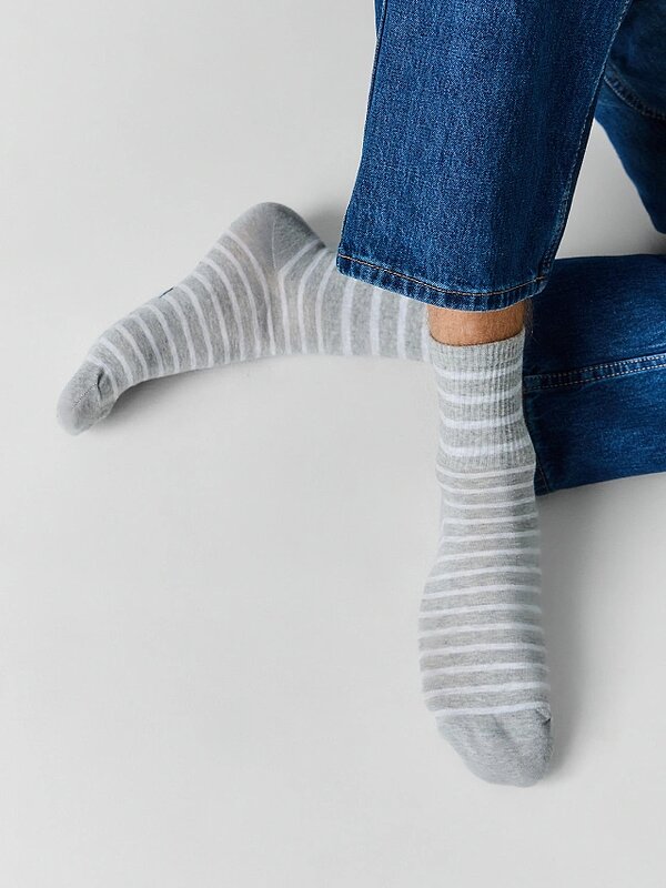 MARK FORMELLE Мужские носки 591426 106K-3583 серый меланж