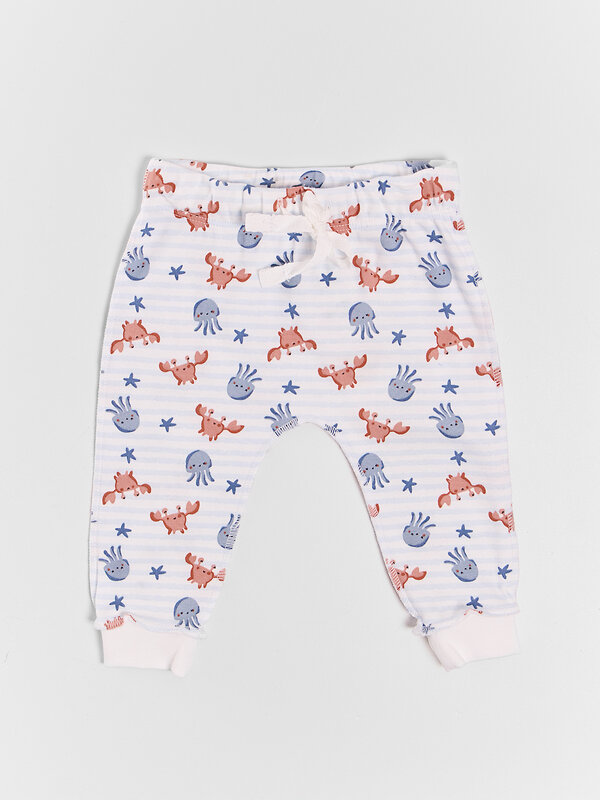 MARK FORMELLE Ползунки 591437 85113-1-2 крабики и медузы на полоске +киты на синем