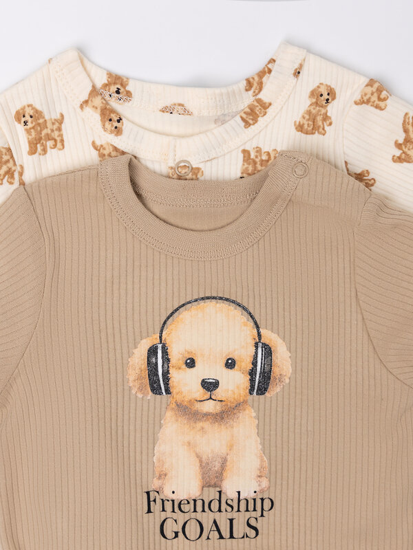 MARK FORMELLE Полукомбинезон 591447 13024-2 ирландский крем +собачки на молочном