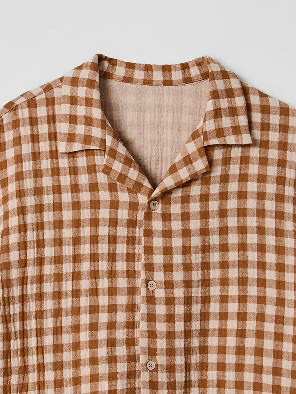 MARK FORMELLE Рубашка 591451 113467 коричневая клетка виши