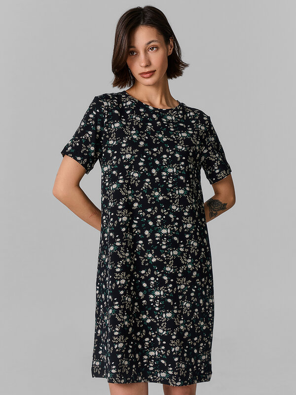 MARK FORMELLE Сорочка 591461 572346 ромашки на черном