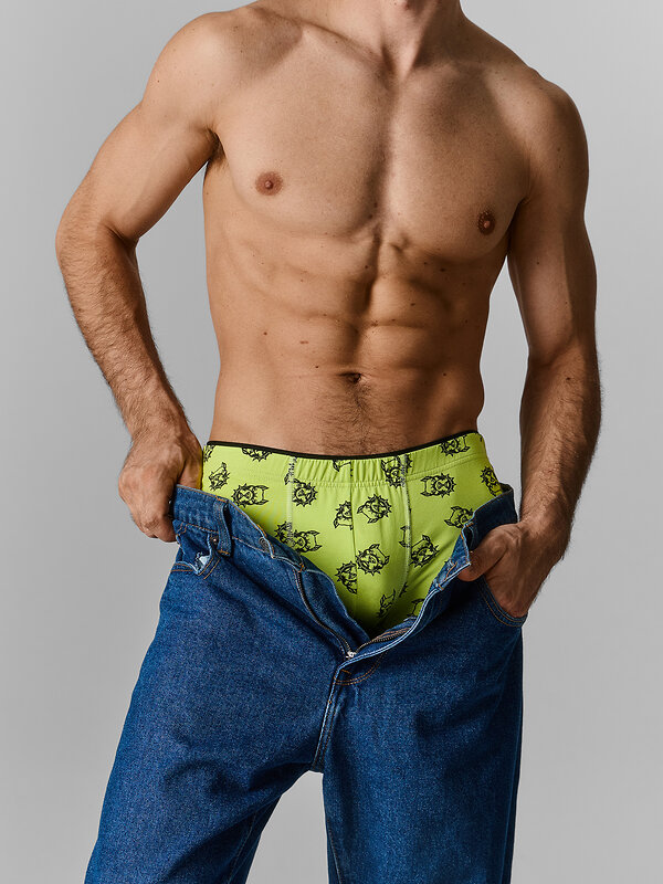 MARK FORMELLE Трусы 591532 411134 собачки на зеленом лайме