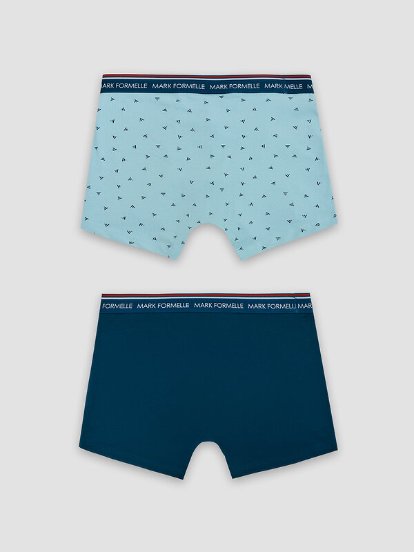 MARK FORMELLE Трусы 591543 411221-2 треугольники на серо -бирюзовом +изумруд