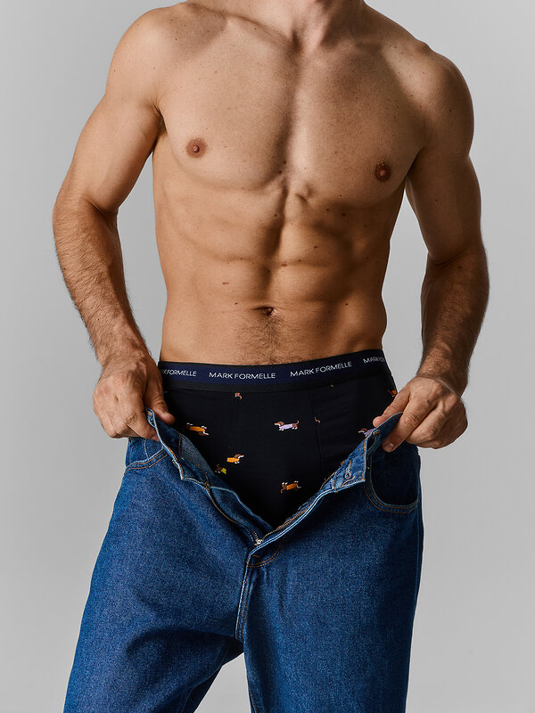 MARK FORMELLE Трусы 591544 411228-2 таксы на черном +затмение