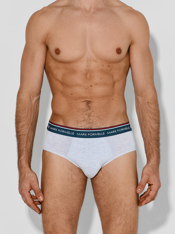 MARK FORMELLE Трусы 591547 411170-3 серый меланж+полынь +морская волна