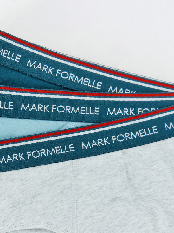 MARK FORMELLE Трусы 591547 411170-3 серый меланж+полынь +морская волна