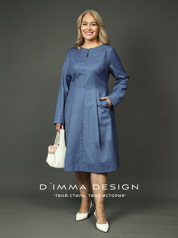 DIMMA Платье 591198 2682 Джинсовый