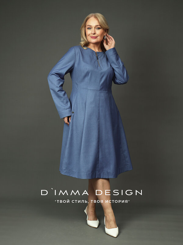DIMMA Платье 591198 2682 Джинсовый