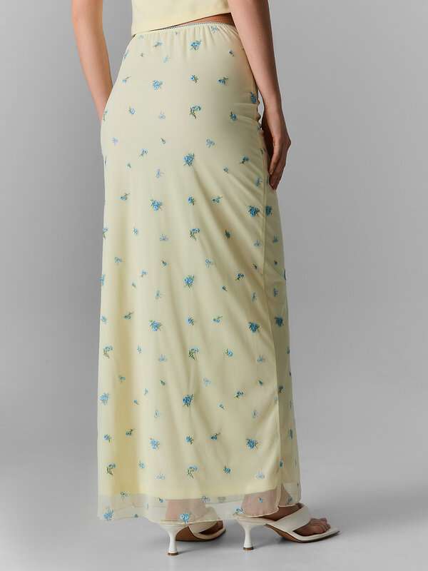 MARK FORMELLE Юбка 591593 152832 цветочки на лимонном льду