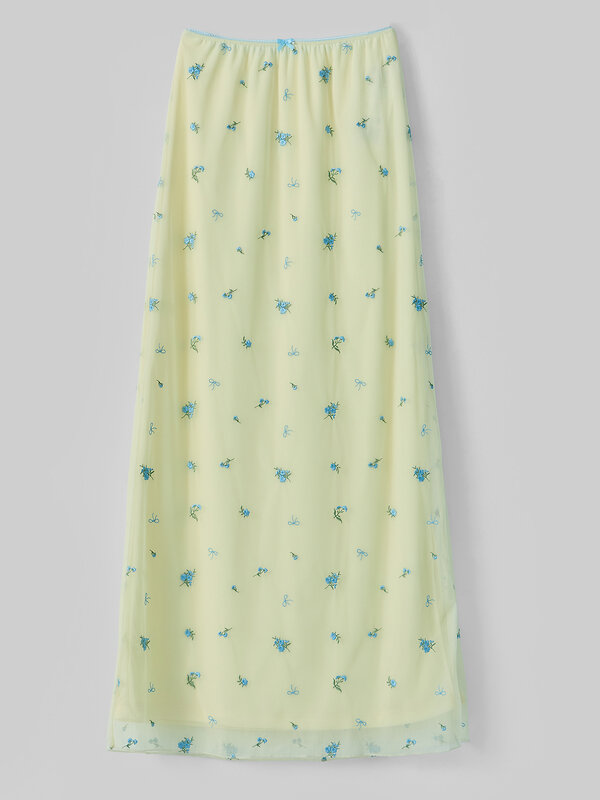 MARK FORMELLE Юбка 591593 152832 цветочки на лимонном льду