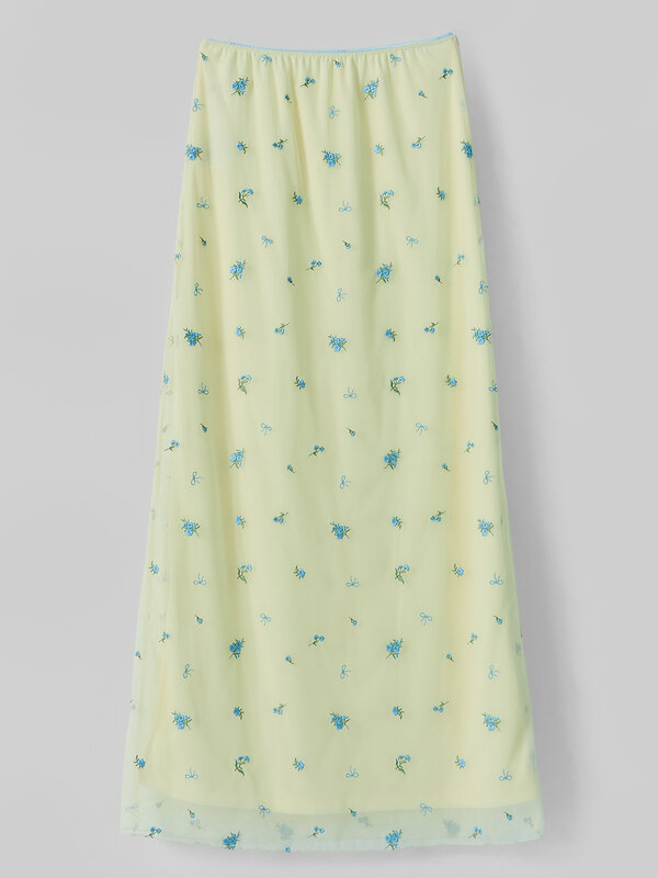 MARK FORMELLE Юбка 591593 152832 цветочки на лимонном льду