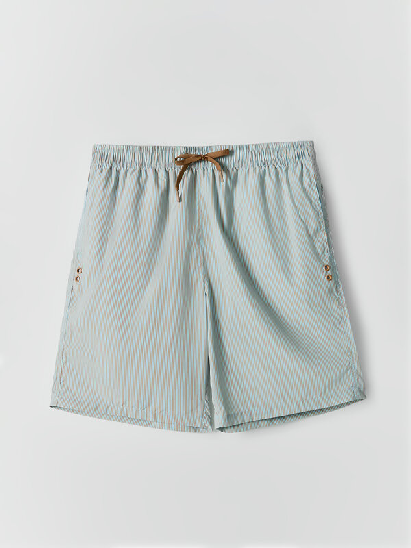 MARK FORMELLE Шорты 591609 701009 голубая полоска на бежевом