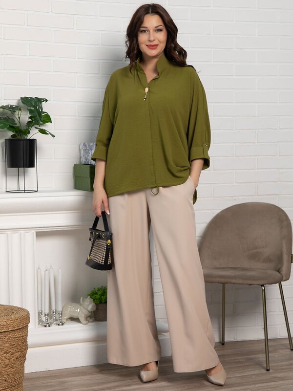 LT Collection Блуза 591681 Б15551-24М Зеленый