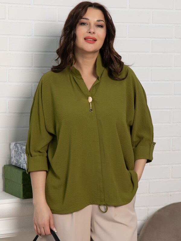 LT Collection Блуза 591681 Б15551-24М Зеленый